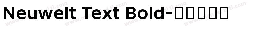 Neuwelt Text Bold字体转换